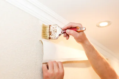 Pose de papier peint à Ailhon — revêtements muraux et toiles de verre